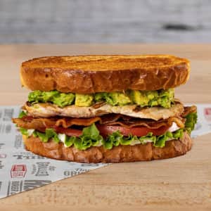 Habit Burger Grill Chicken Club Sandwich: Free w/ $2 order