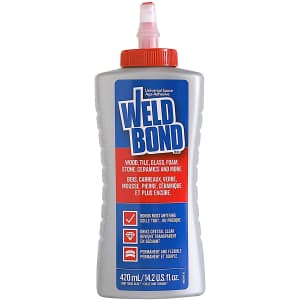 Weldbond Multi-Purpose Permanent Adhesive Glue 14.2-oz. Bottle for $7