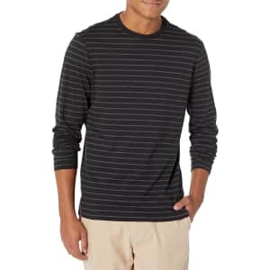 Amazon Essentials Men's Slim-Fit Long-Sleeve T-Shirt for $4