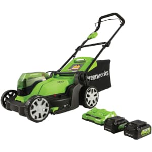 Greenworks 48V Cordless 17" Lawn Mower for $214 Greenworks 48V Cordless 17" Lawn Mower for $214