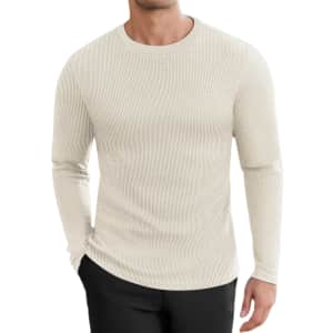 Men's Honeycomb Waffle Pullover for $15 Men's Honeycomb Waffle Pullover for $15