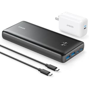 Anker 87W 25,600mAh Portable Power Bank w/ 65W USB-C Wall Charger at Amazon: for $100