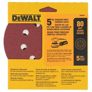 DeWalt 5" Random Orbit Sandpaper 5-Pack for $3 DeWalt 5" Random Orbit Sandpaper 5-Pack for $3