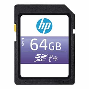 HP 64GB sx330 Class 10 U3 SDXC Flash Memory Card for $14