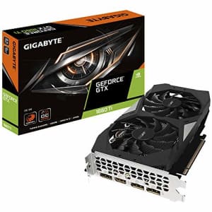 GIGABYTE GeForce GTX 1660 Ti OC 6G 192-bit GDDR6 DisplayPort 1.4 HDMI 2.0B with Windforce 2X for $325