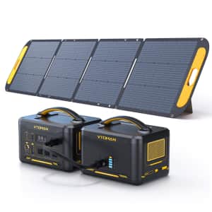 Vtoman 3,096Wh Portable Solar Power Station Bundle for $1,400 w/ Prime