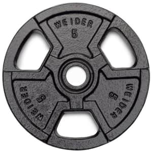 Weider 5-lb. Standard Hammertone Weight Plate for $5