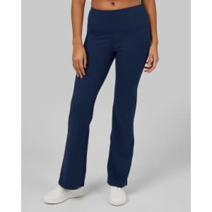 32 Degrees Women's High-Waist Active Flare Pants: 2 pairs for $26