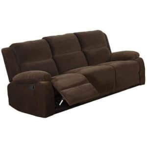 Furniture of America Haven 80" Reclining Sofa for $576