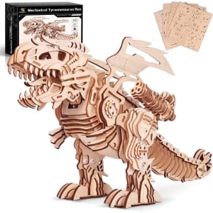 Miebely T-Rex 3D Wooden Puzzle for $26