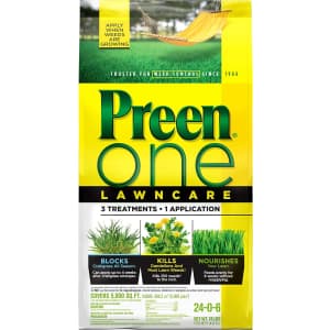 Preen One LawnCare Weed & Feed 18-lb. Bag for $26