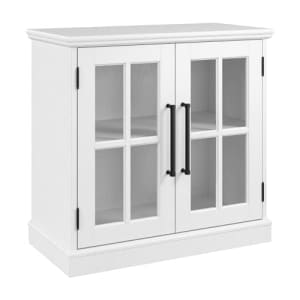 Bush Furniture Westbrook Cabinet with Glass Doors | Versatile Storage for Home Office and Living for $178