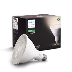Philips Hue White Outdoor PAR38 13W Smart Bulbs (Philips Hue Hub Required), 1 White PAR38 LED Smart for $104