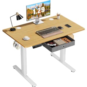 40" x 24" Electric Height Adjustable Standing Computer Desk for $78
