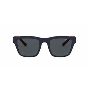 A|X Armani Exchange Men's AX4088S Sunglasses, Matte Dark Blue/Polarized Grey, 52 mm for $45 A|X Armani Exchange Men's AX4088S Sunglasses, Matte Dark Blue/Polarized Grey, 52 mm for $45