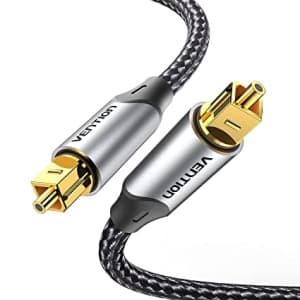 Vention 6.6-Foot Digital Optical Audio Cable for $3