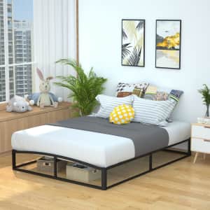 Amazon Basics Metal Platform Queen Bed Frame for $89