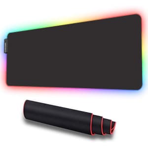 Luxcoms RGB Large LED Gaming Mouse Pad for $23