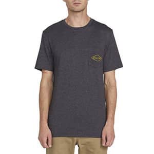 Volcom Men's Import Pocket Short Sleeve T-Shirt, Black Heather, Medium for $18 Volcom Men's Import Pocket Short Sleeve T-Shirt, Black Heather, Medium for $18