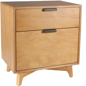 Stone & Beam 21.7" Mid-Century 2-Drawer File Cabinet for $75 Stone & Beam 21.7" Mid-Century 2-Drawer File Cabinet for $75