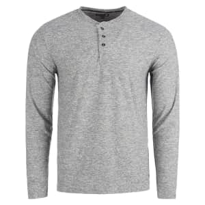 Canada Weather Gear Men's Two-Tone Supreme Soft Henley: 2 for $34