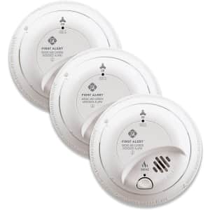 First Alert Smoke Detector/Carbon Monoxide Alarm 3-Pack for $68 First Alert Smoke Detector/Carbon Monoxide Alarm 3-Pack for $68