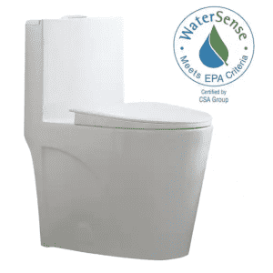 Glacier Bay Buxton 1-Piece Dual Flush Elongated Toilet for $100