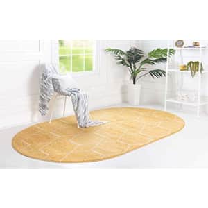 Unique Loom Trellis Frieze Collection Lattice Moroccan Geometric Modern Oval Rug, 3 x 5 Feet, for $41 Unique Loom Trellis Frieze Collection Lattice Moroccan Geometric Modern Oval Rug, 3 x 5 Feet, for $41