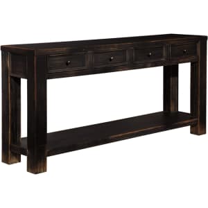 Signature Design by Ashley Gavelston Rustic Sofa Table for $265 w/ Prime