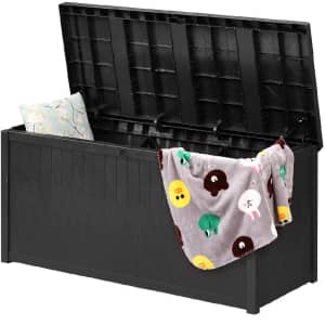 113-Gallon Resin Deck Box for $70