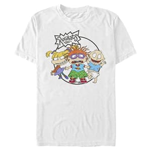 Nickelodeon Men's Big & Tall Rugrats Group T-Shirt, White, Large Tall for $9