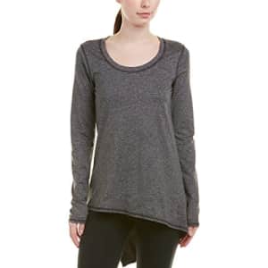 Splendid Women's Studio Activewear Workout Athletic Long Sleeve Tunic, Heather Charcoal, L for $14