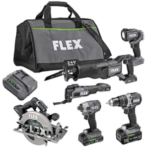 Flex 24V Cordless 6-Tool Combo Kit w/ Soft Case for $499 Flex 24V Cordless 6-Tool Combo Kit w/ Soft Case for $499