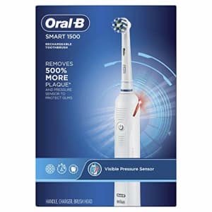 Oral-B Smart 1500 Electric Toothbrush, White (Packaging May Vary ) for $88