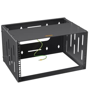 Perlegear 6U Open Frame Network Rack for $35