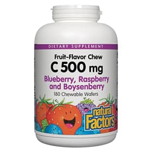 Natural Factors, Kids Chewable Vitamin C 500 mg, Supports Immune Health, Bones, Teeth and Gums, for $34