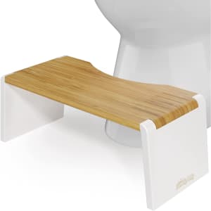 Squatty Potty Stockholm Bamboo Folding Toilet Stool for $36