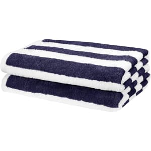 Amazon Basics Cabana Stripe Beach Towels: 2-Pack for $16, 4-Pack for $23
