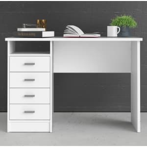 Tvilum Warner 43" 4-Drawer Writing Desk for $73 w/ padding