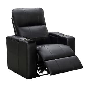 Abbyson Travis Leather Gel Home Theater Power Recliner for $399 for members