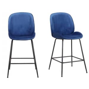 RST Brands Kinyon Velvet Upholstered Barstool 2-Pack for $186 RST Brands Kinyon Velvet Upholstered Barstool 2-Pack for $186
