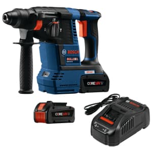 Bosch 18V Li-ion Cordless 1" SDS-plus Bulldog Rotary Hammer Kit for $261 Bosch 18V Li-ion Cordless 1" SDS-plus Bulldog Rotary Hammer Kit for $261