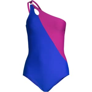 Lands' End Women's Chlorine-Resistant Tummy-Control Swimsuit for $20