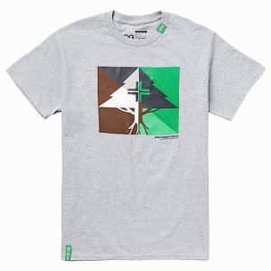 LRG Men's Shaded Tree Logo T-Shirt, Athletic Grey for $10