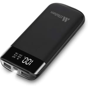 Miden 20,000mAh Portable Power Bank for $12