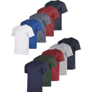 Men's Dry-Fit Active Performance T-Shirt (5-Pack) for $28 w/ Prime
