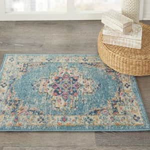 Nourison Passion Bohemian Chic Light Blue Area Rug (2' x 3'), 1'10"X2'10", for $39 Nourison Passion Bohemian Chic Light Blue Area Rug (2' x 3'), 1'10"X2'10", for $39
