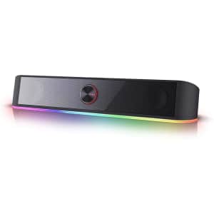 Redragon 2.0 Channel RGB Backlight Desktop Soundbar for $32