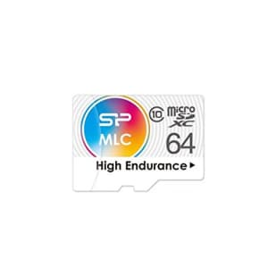 Silicon Power 64GB High-Endurance microSDXC CL10 MLC Memory Card for $25