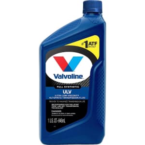 Valvoline 1-Quart ULV Transmission Fluid for $8